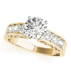 ENGAGEMENT RINGS SINGLE ROW CHANNEL SET