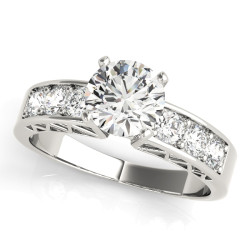 ENGAGEMENT RINGS SINGLE ROW CHANNEL SET