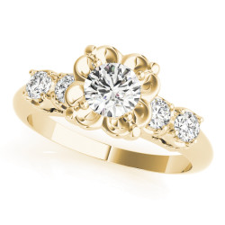ENGAGEMENT RINGS SINGLE ROW PRONG SET