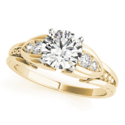 ENGAGEMENT RINGS SINGLE ROW PRONG SET