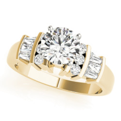 ENGAGEMENT RINGS FANCY SHAPE BAGUETTE REMOUNTS