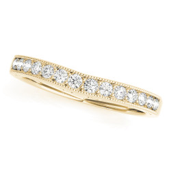 WEDDING BANDS CURVED BANDS