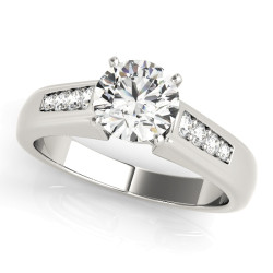 ENGAGEMENT RINGS SINGLE ROW CHANNEL SET
