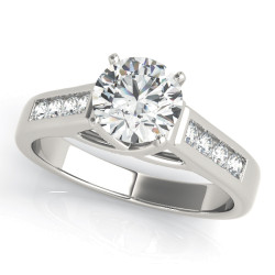 ENGAGEMENT RINGS SINGLE ROW CHANNEL SET