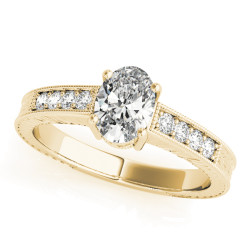ENGAGEMENT RINGS SINGLE ROW PRONG SET