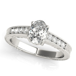 ENGAGEMENT RINGS SINGLE ROW PRONG SET