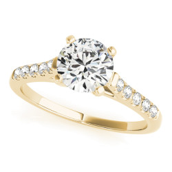 ENGAGEMENT RINGS SINGLE ROW PRONG SET