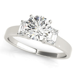 ENGAGEMENT RINGS 3 STONE OVAL