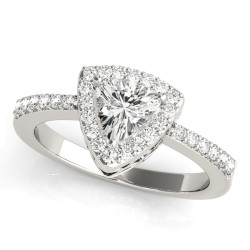 ENGAGEMENT RINGS HALO PEAR & TRILLION