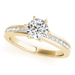 ENGAGEMENT RINGS SINGLE ROW CHANNEL SET