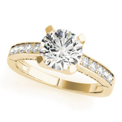 ENGAGEMENT RINGS SINGLE ROW CHANNEL SET