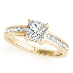 ENGAGEMENT RINGS SINGLE ROW CHANNEL SET