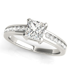 ENGAGEMENT RINGS SINGLE ROW CHANNEL SET