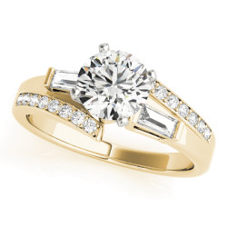 ENGAGEMENT RINGS FANCY SHAPE BAGUETTE REMOUNTS