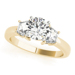ENGAGEMENT RINGS 3 STONE TRAPS & HALFMOONS
