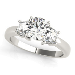 ENGAGEMENT RINGS 3 STONE TRAPS & HALFMOONS