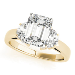 ENGAGEMENT RINGS 3 STONE TRAPS & HALFMOONS