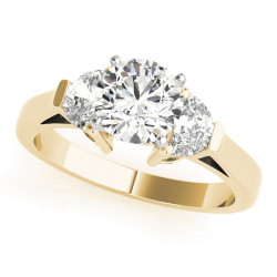 ENGAGEMENT RINGS 3 STONE TRAPS & HALFMOONS