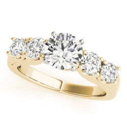 ENGAGEMENT RINGS SINGLE ROW PRONG SET