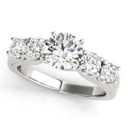 ENGAGEMENT RINGS SINGLE ROW PRONG SET