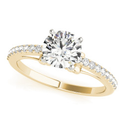 ENGAGEMENT RINGS SINGLE ROW PRONG SET