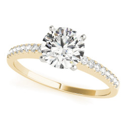 ENGAGEMENT RINGS SINGLE ROW PRONG SET