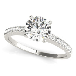ENGAGEMENT RINGS SINGLE ROW PRONG SET