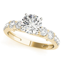 ENGAGEMENT RINGS SINGLE ROW PRONG SET