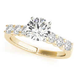 ENGAGEMENT RINGS SINGLE ROW PRONG SET