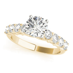 ENGAGEMENT RINGS SINGLE ROW PRONG SET