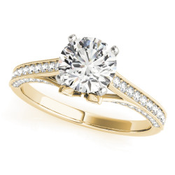 ENGAGEMENT RINGS SINGLE ROW PRONG SET