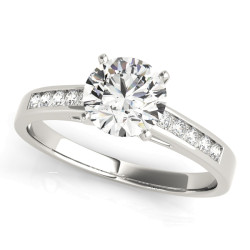 ENGAGEMENT RINGS SINGLE ROW CHANNEL SET