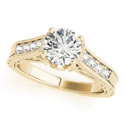 ENGAGEMENT RINGS SINGLE ROW PRONG SET