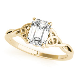 EMERALD CUT COLOR SOLITAIRE