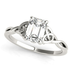 EMERALD CUT COLOR SOLITAIRE