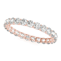 U PRONG ETERNITY WEDDING BAND
