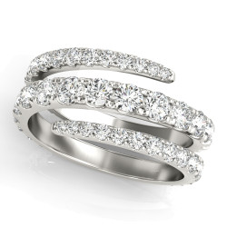 DIAMOND SPLIT SHANK SWIRL BAND