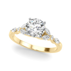 MARQUISE & ROUND ENGAGEMENT RING