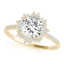 ENGAGEMENT RING CUSHION CENTER
