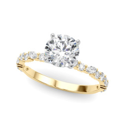 MARQUISE & ROUND ENGAGEMENT RING