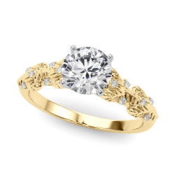 ENGAGMENT RING WITH PEG HEAD