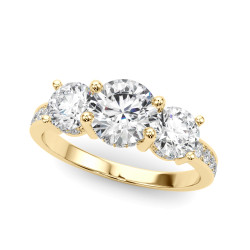 3 STONE HIDDEN HALO PLUS