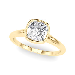 SOLITAIRE CUSHION BEZEL SET