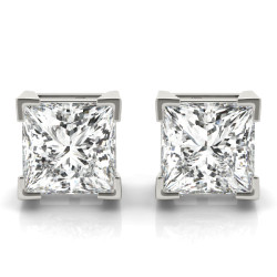 2.25MM(.10PT) PRINCESS EARRINGS