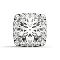 ROUND CENTER; CUSHION HALO