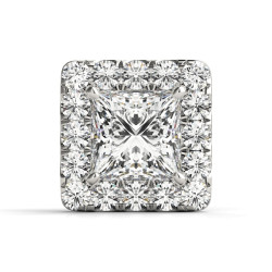 PRINCESS CUT HALO HEAD