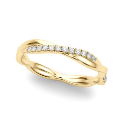 LAB GROWN DIAMOND TWISTED BAND