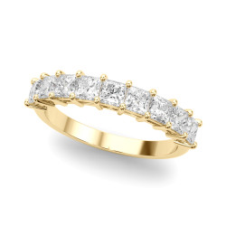 LAB GROWN DIAMOND 9 STONE BAND PRINCESS CUT