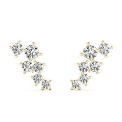 LAB GROWN DIAMOND FASHION EARRINGS ROUND