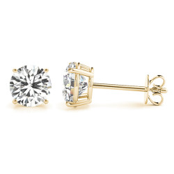(1/4 CTTW) 1/8CT 4 PRONG WIRE STUD EARRING